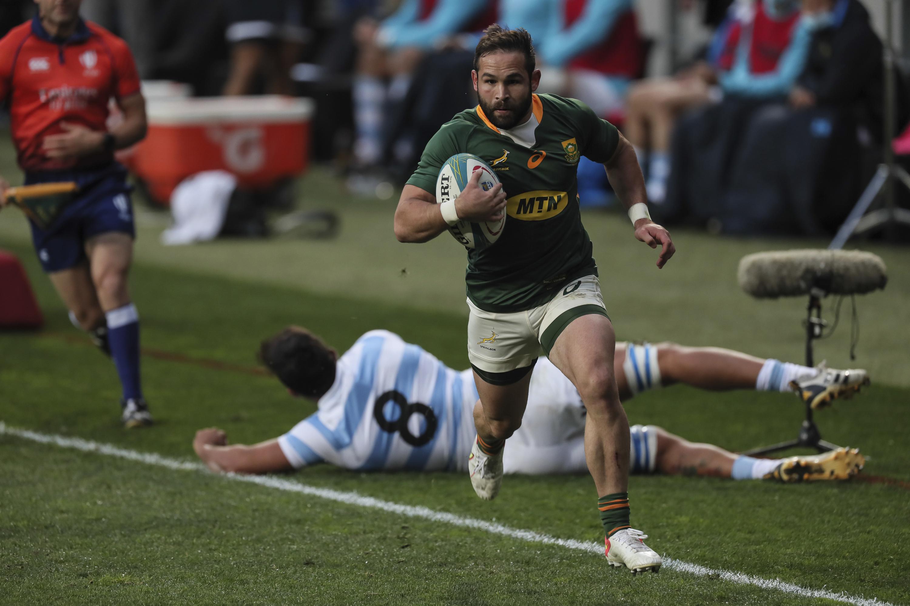 South Africa beats Argentina 32-12 in Rugby Championship