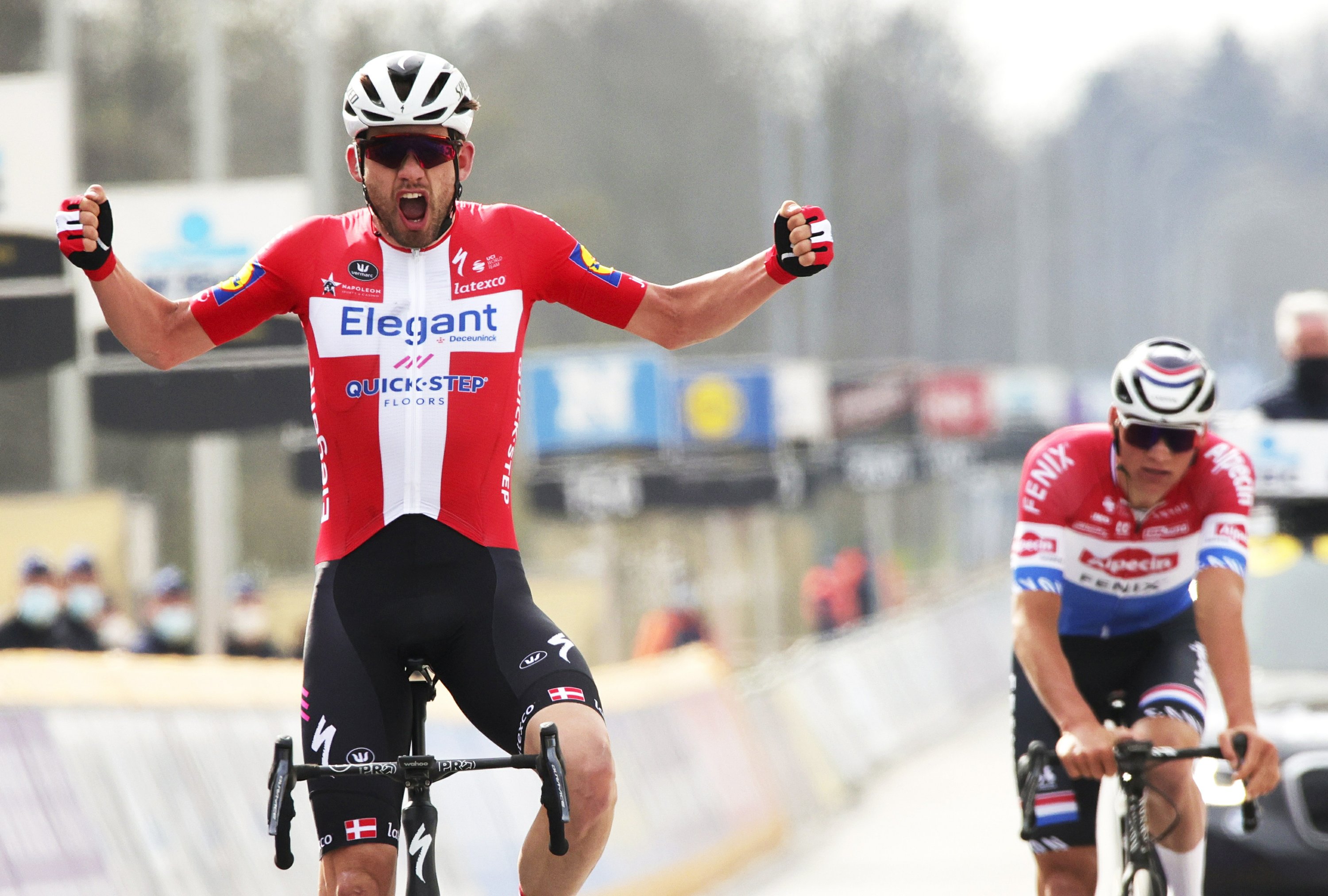 kompensation forgænger ånd Asgreen beats Van der Poel to win Tour of Flanders classic | AP News