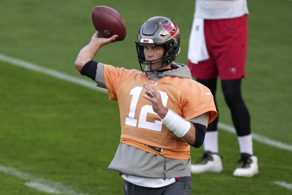 Tom Brady Gifted Lederhosen During Press Conference in Germany