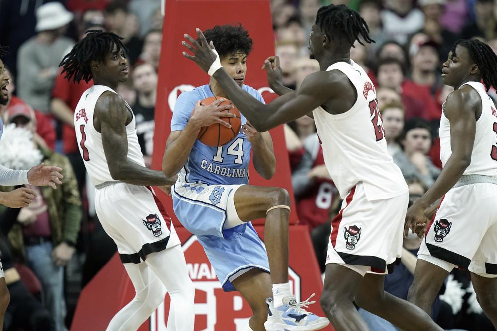 Armando Bacot has 28 points, 18 boards as North Carolina rolls past NC State