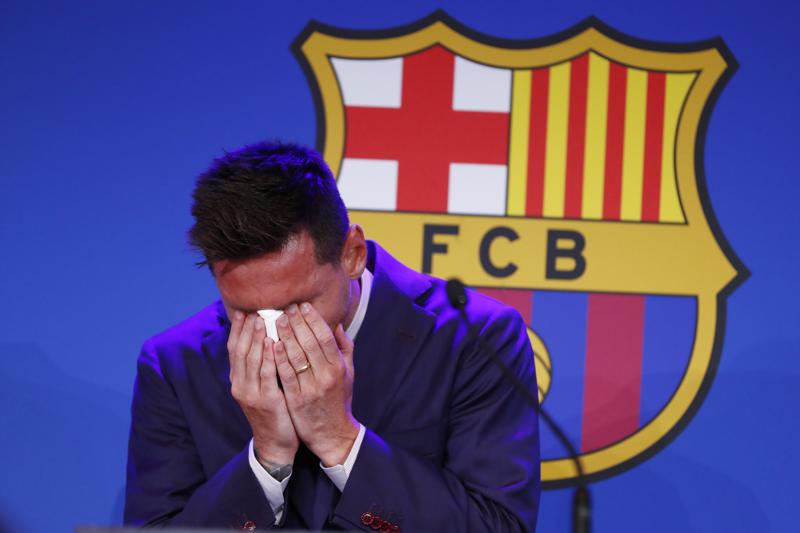 Messi breaks down, says he wasn't ready to leave Barcelona