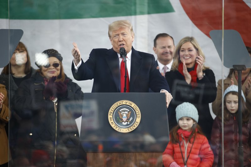 Trump A Late Convert To Cause Attends Anti Abortion Rally