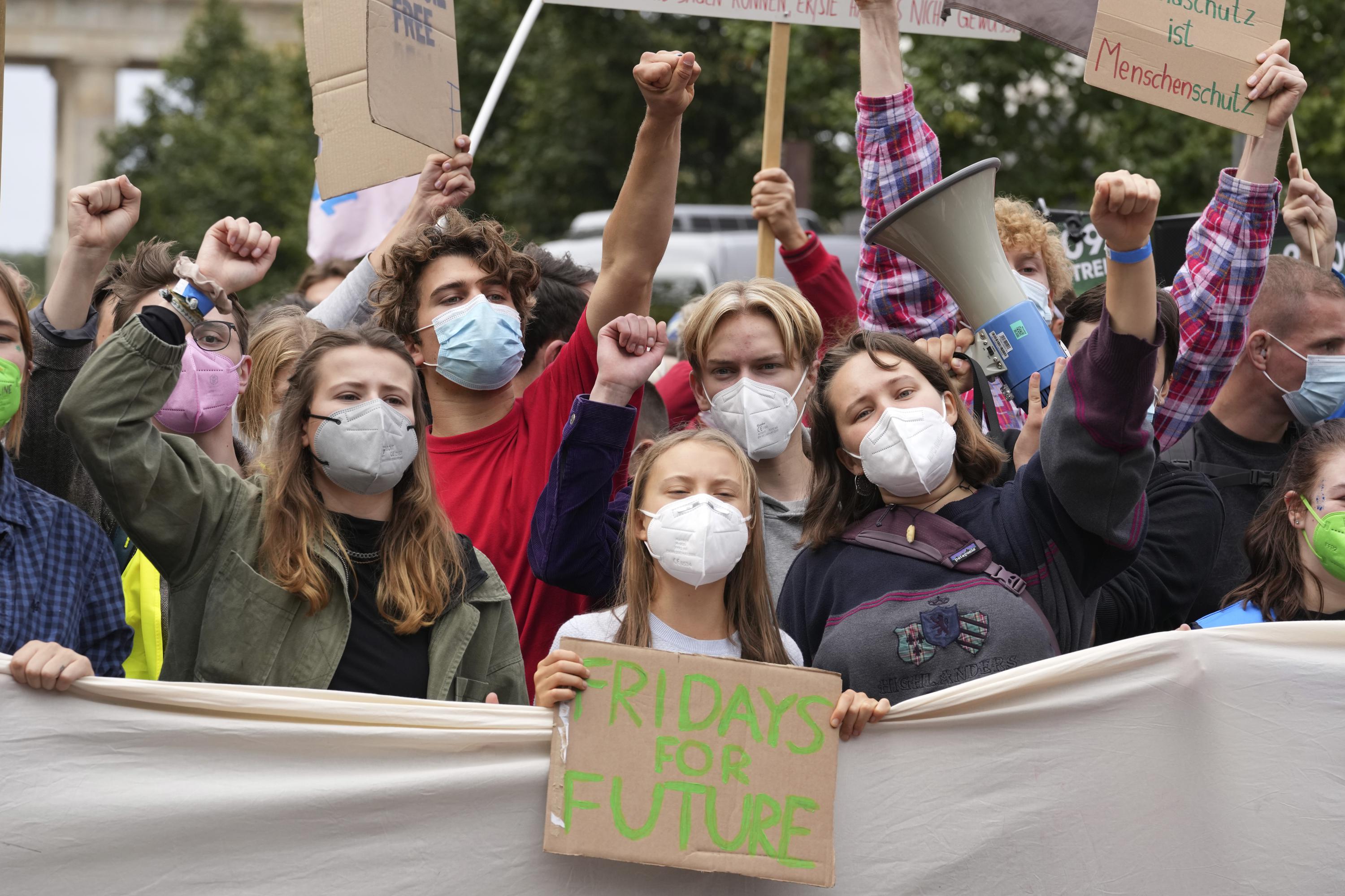 Dunberg nimmt vor der Wahl an Klimakundgebung in Deutschland teil