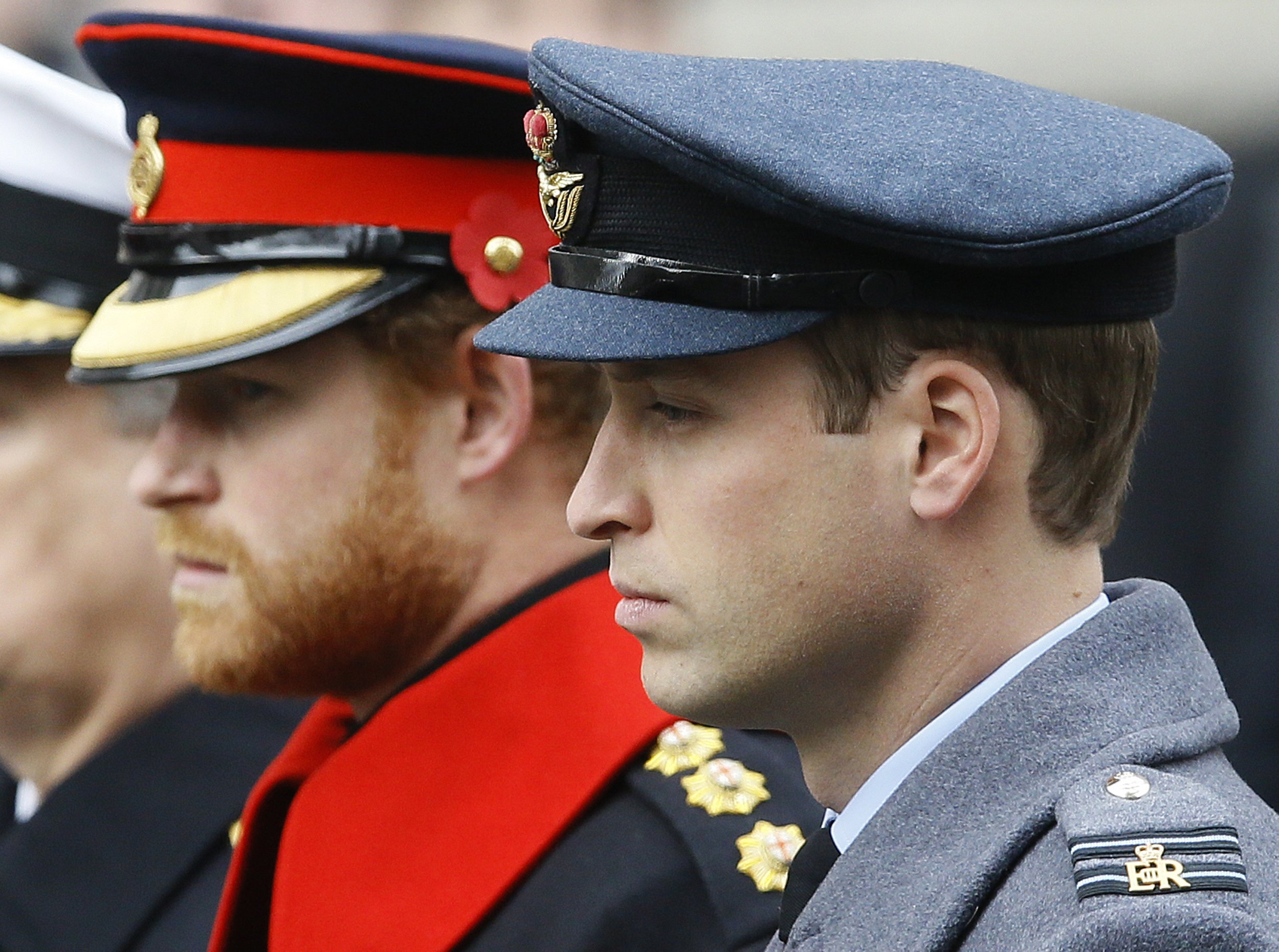 Princes William, Harry will not walk side by side at the funeral