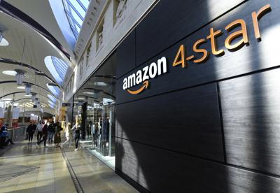 Vista general de la nueva tienda 4-star de Amazon en el centro comercial Bluewater, en Inglaterra, el miércoles 6 de octubre de 2021. (Doug Peters/PA via AP)