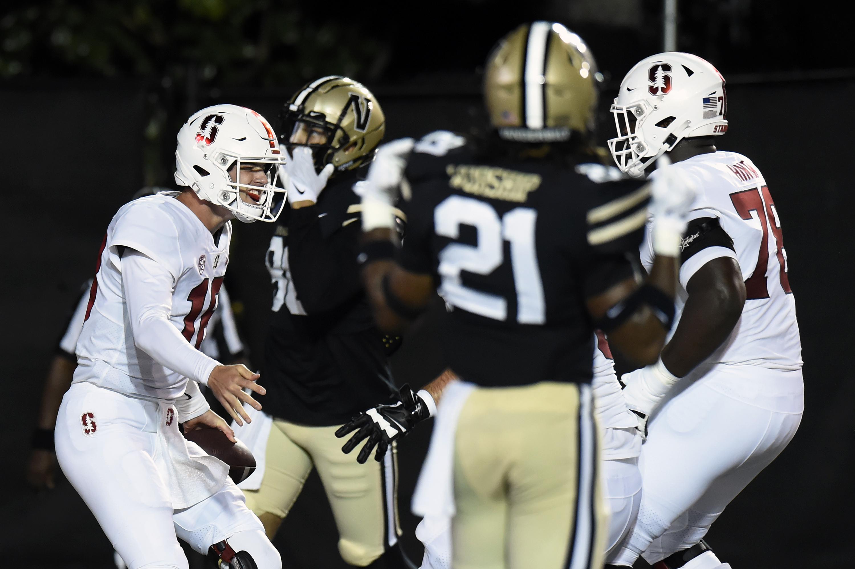 Tanner McKee scores 3 TDs as Stanford beats Vanderbilt 4123 AP News
