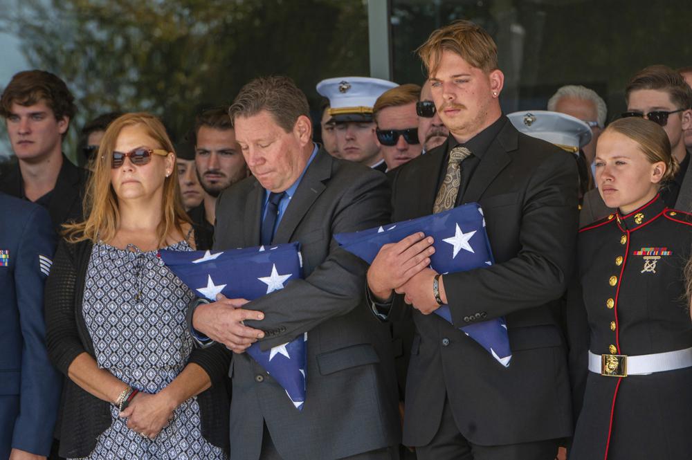 Despiden a marines fallecidos en Afganistan