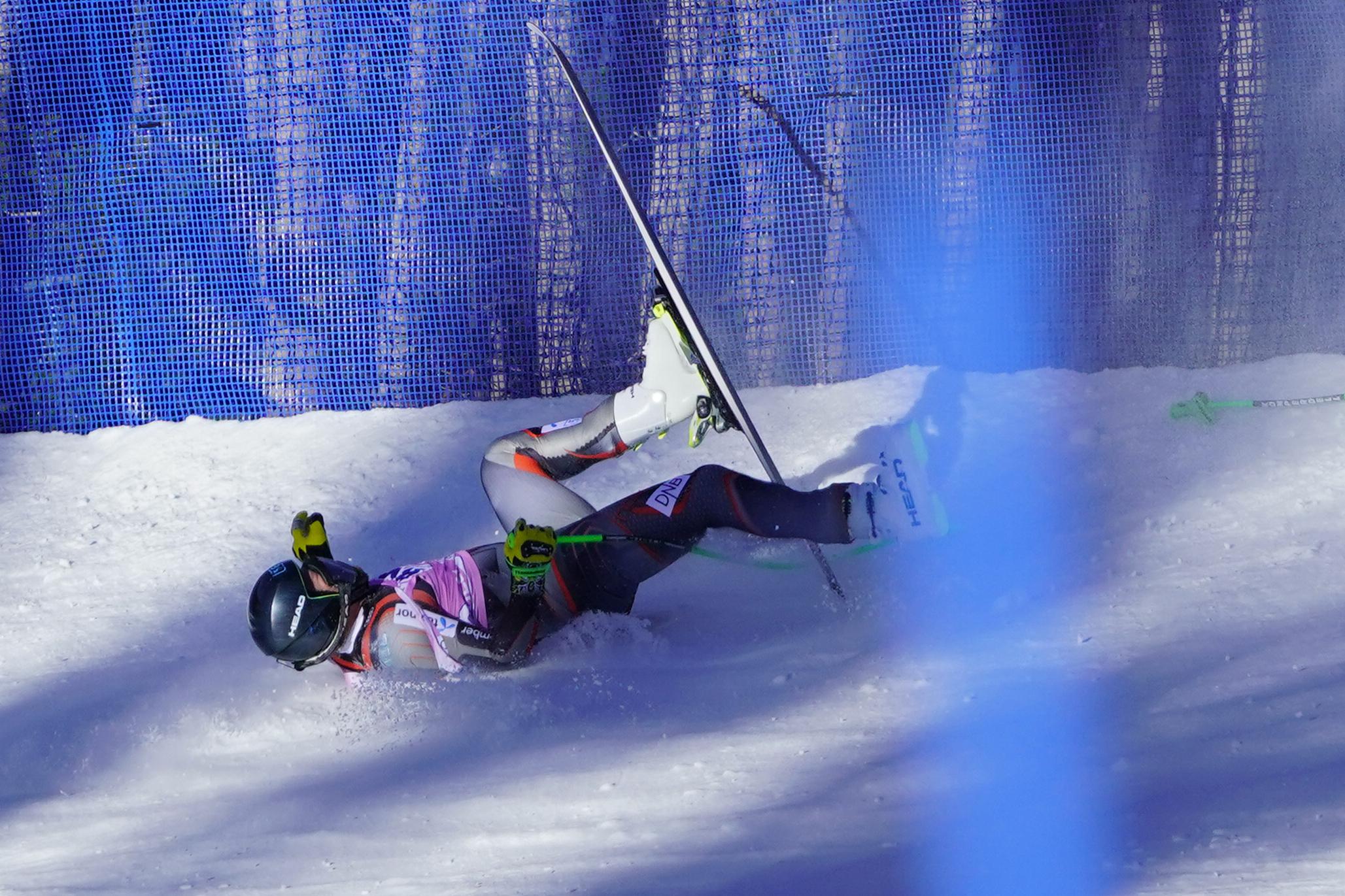 Norway's Jansrud hurts knee in crash, needs more evaluation AP News