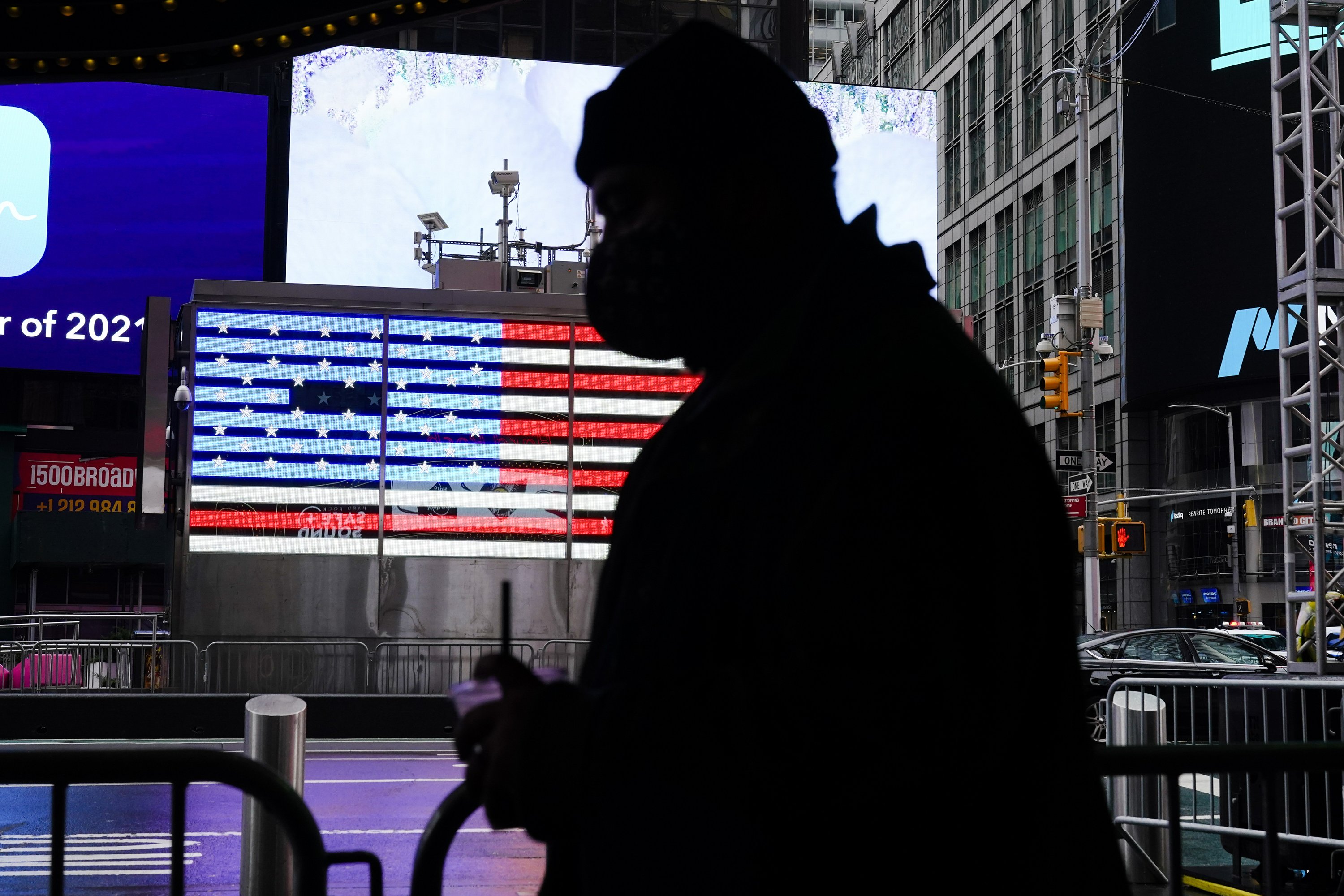 Bomb sniffing dogs?  Cheque.  Times Square crowd?  Not this year