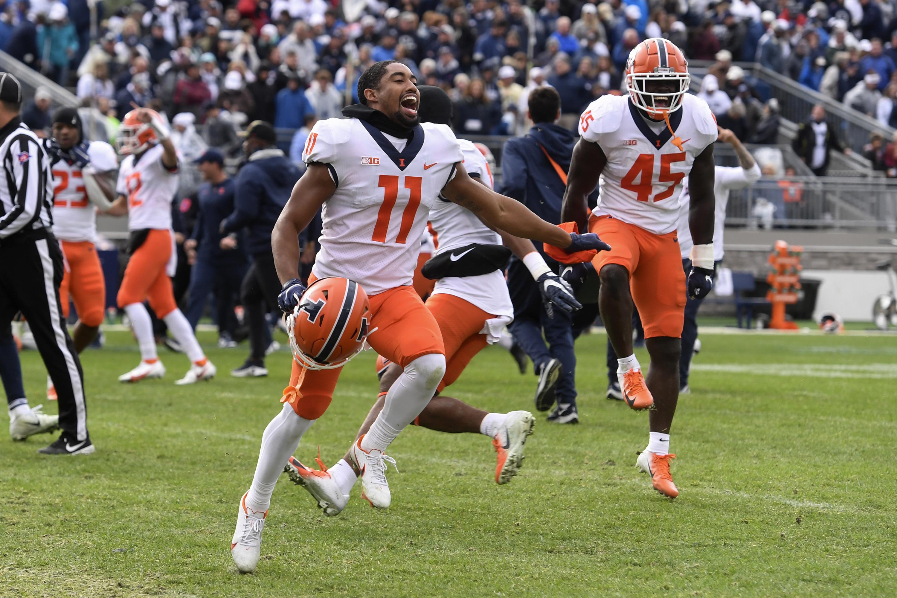 Illinois outlasts No. 7 Penn State in record-breaking nine overtimes – NBC  Sports Chicago