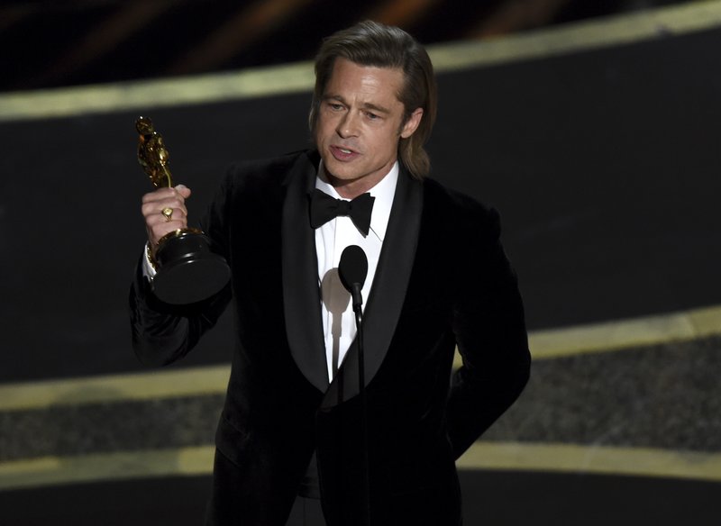 Image result for brad pitt wins oscar