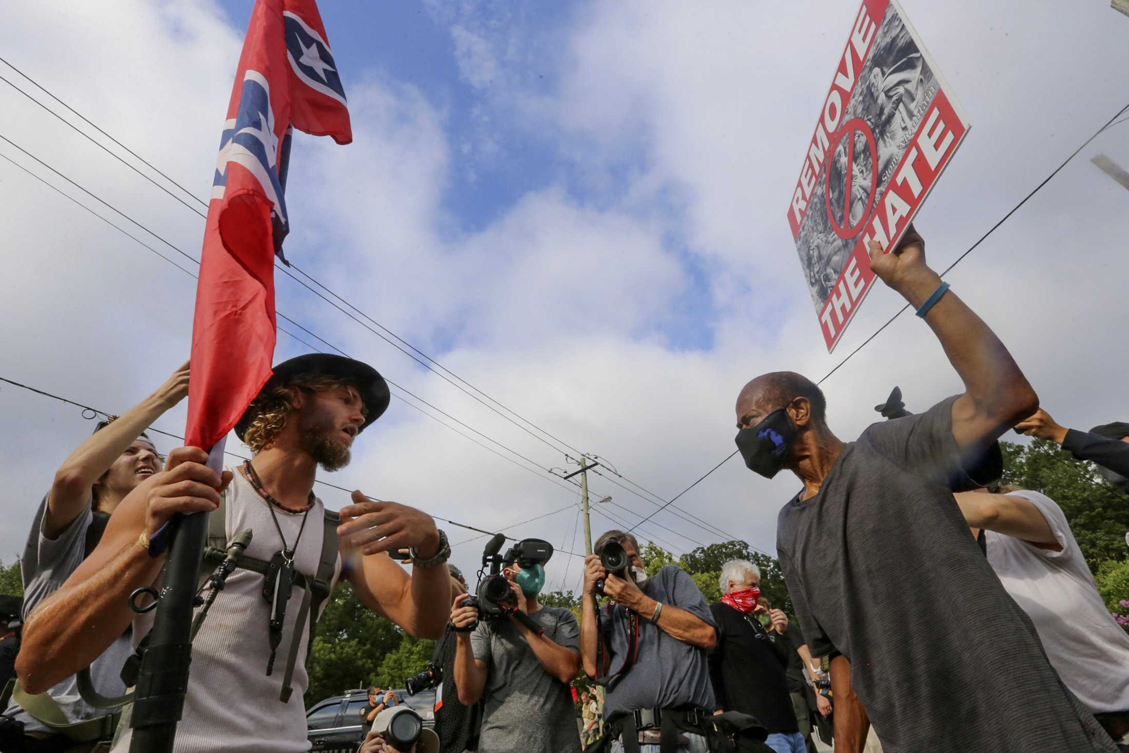 White supremacist propaganda emerged in 2020, says the report