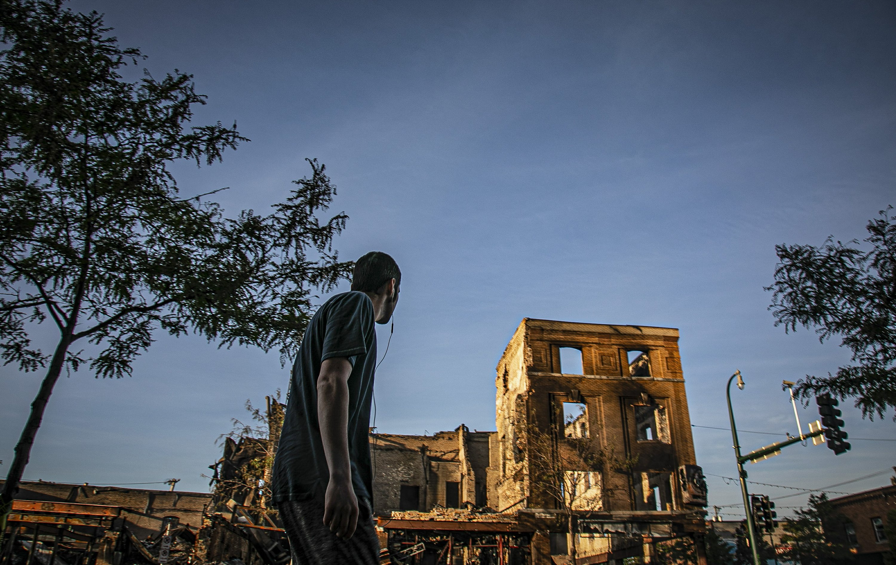 Unrest devastates a city's landmark street of diversity