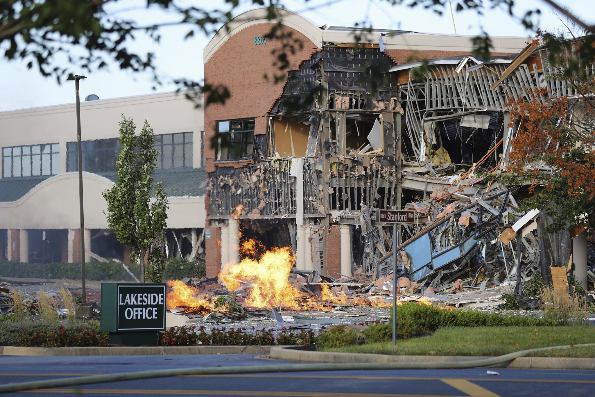 Heard for miles Gas explosion hits office, shopping complex AP News