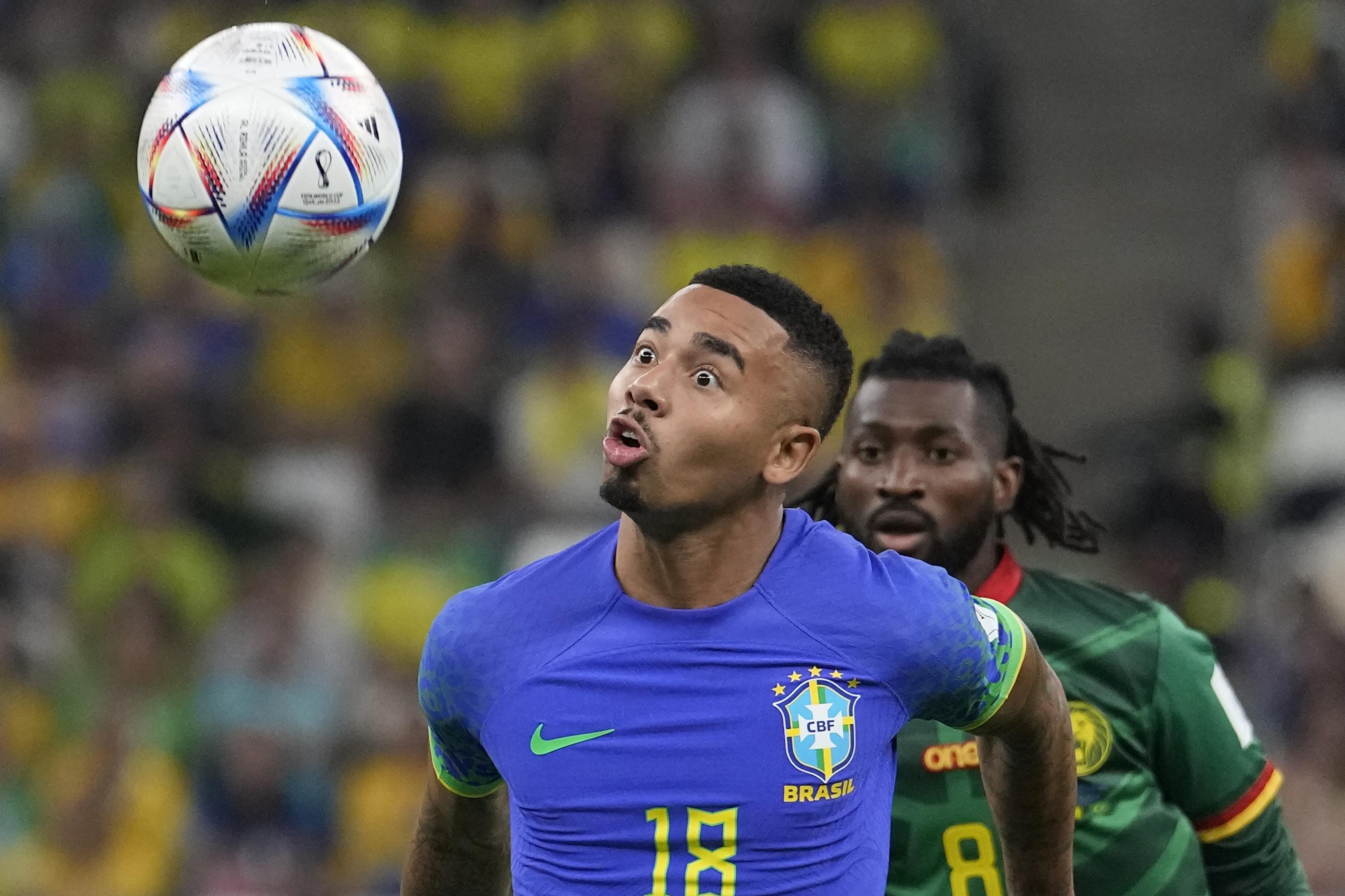 Brazil's Gabriel Jesus during the FIFA World Cup Group G match at the  Lusail Stadium in Lusail, Qatar. Picture date: Thursday November 24, 2022  Stock Photo - Alamy