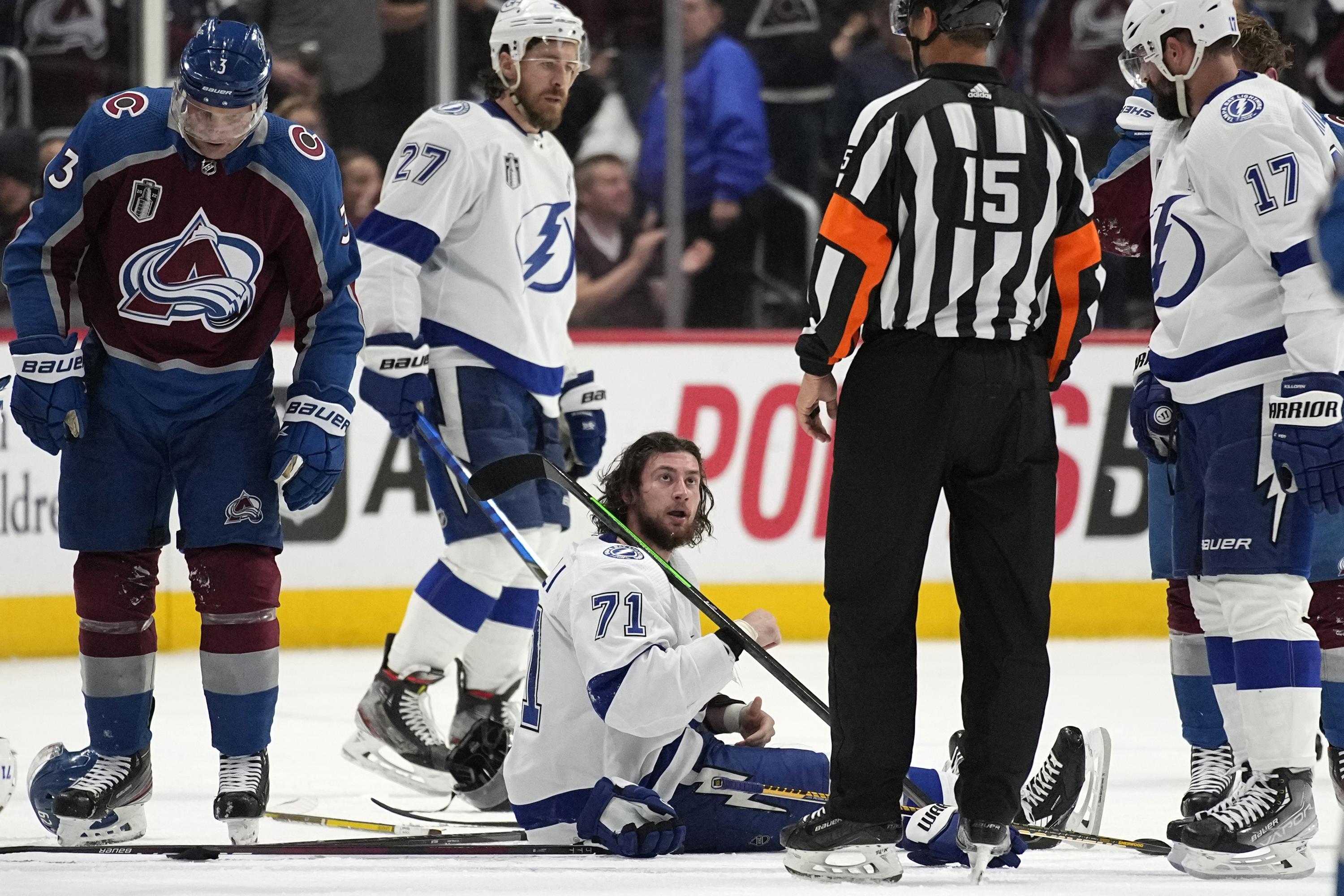 Out to dry': NHL champion Lightning in 2-0 hole to Avs | AP News