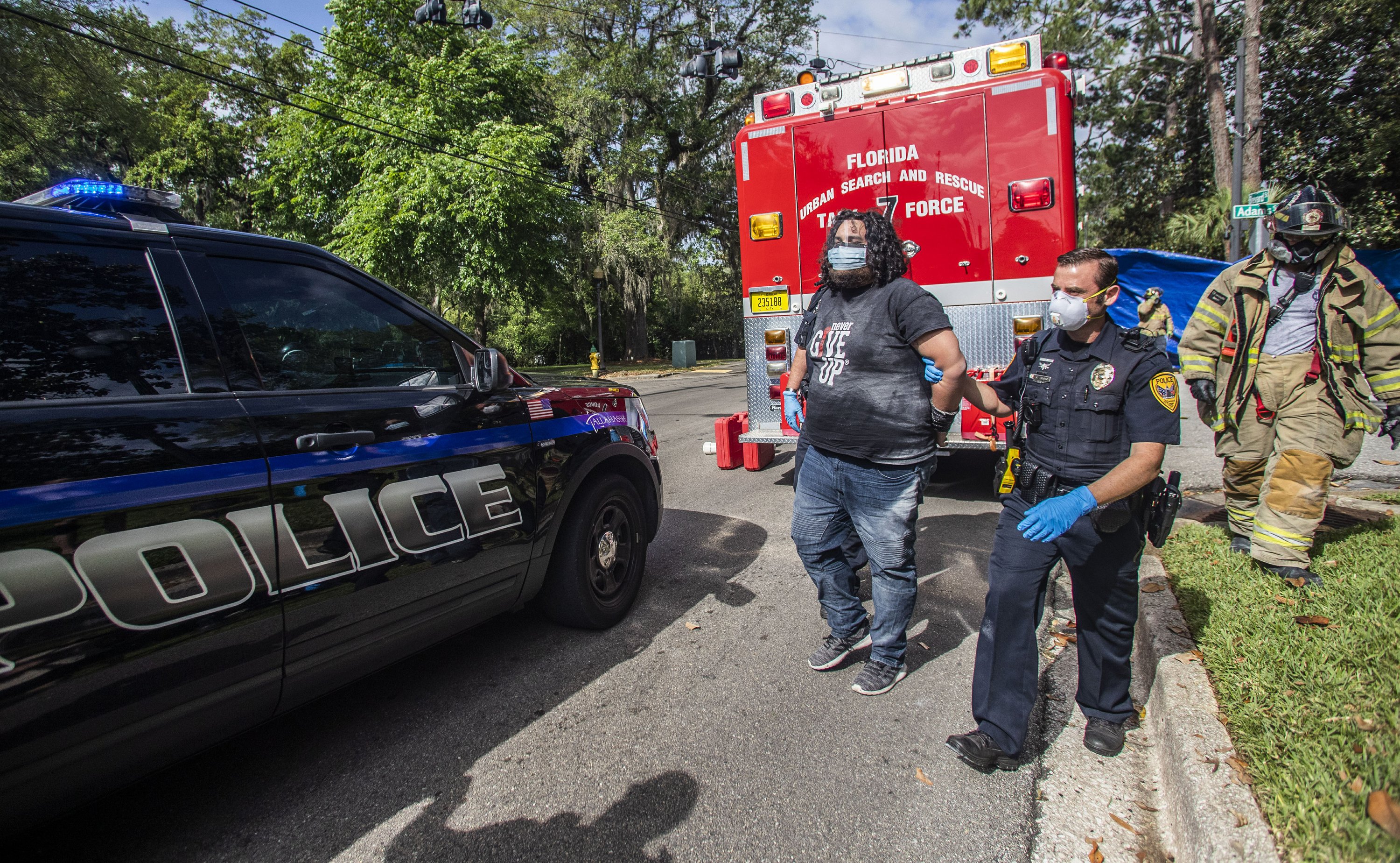 Florida man encases self in concrete at governor's mansion | AP News