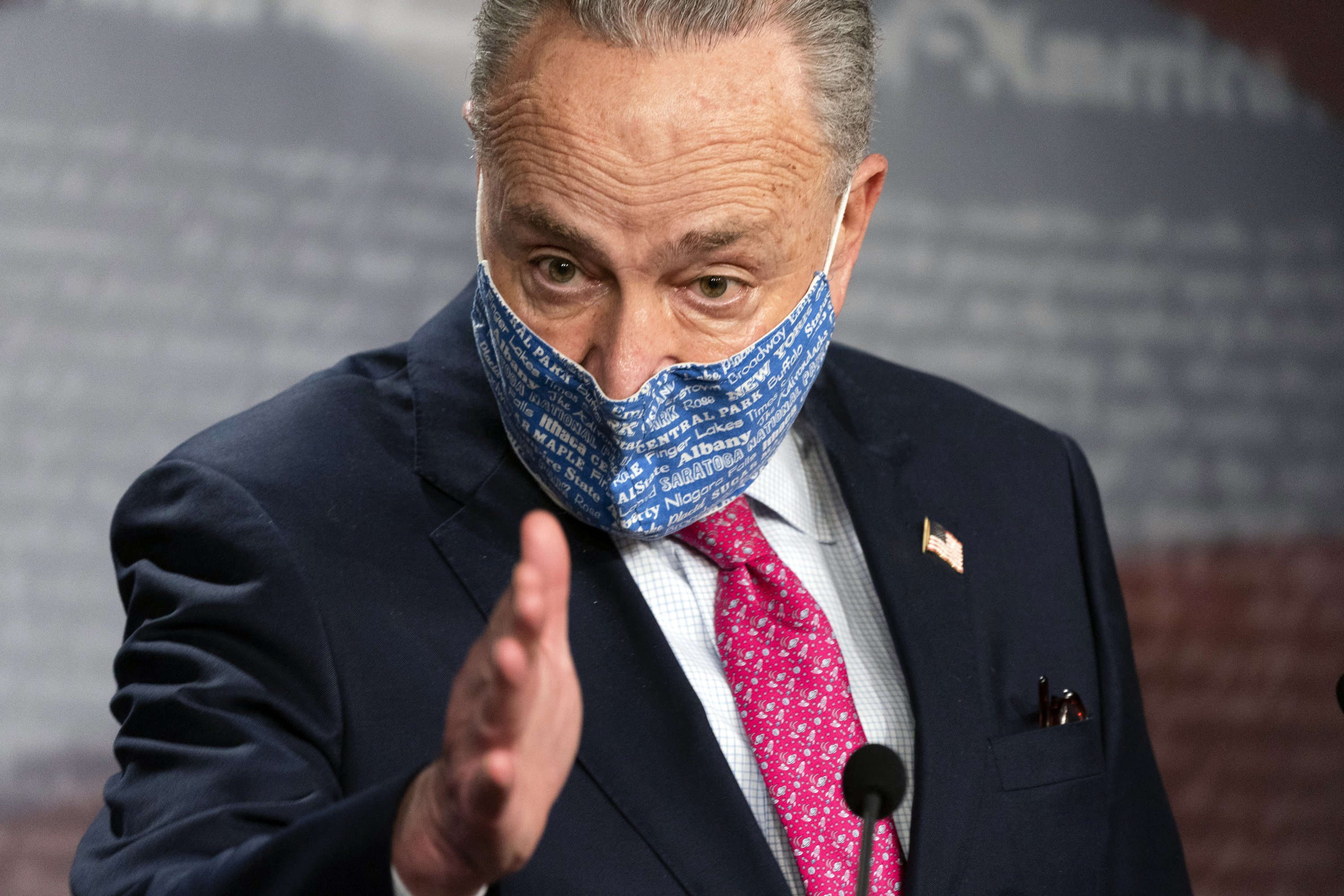 Schumer advances in aid to Biden virus, GOP negotiations continue