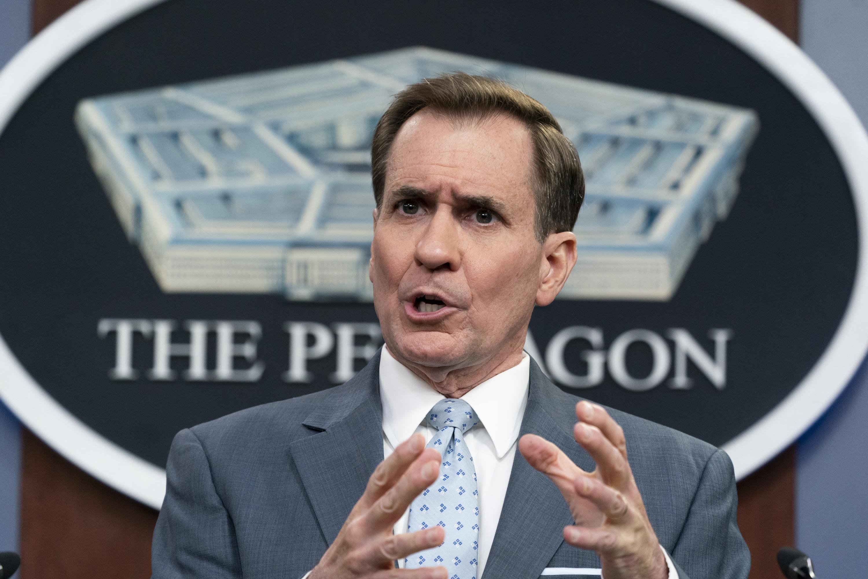 Pentagon spokesman John Kirby moving to White House | AP News