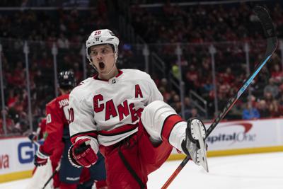 Hurricanes rout Capitals in potential 