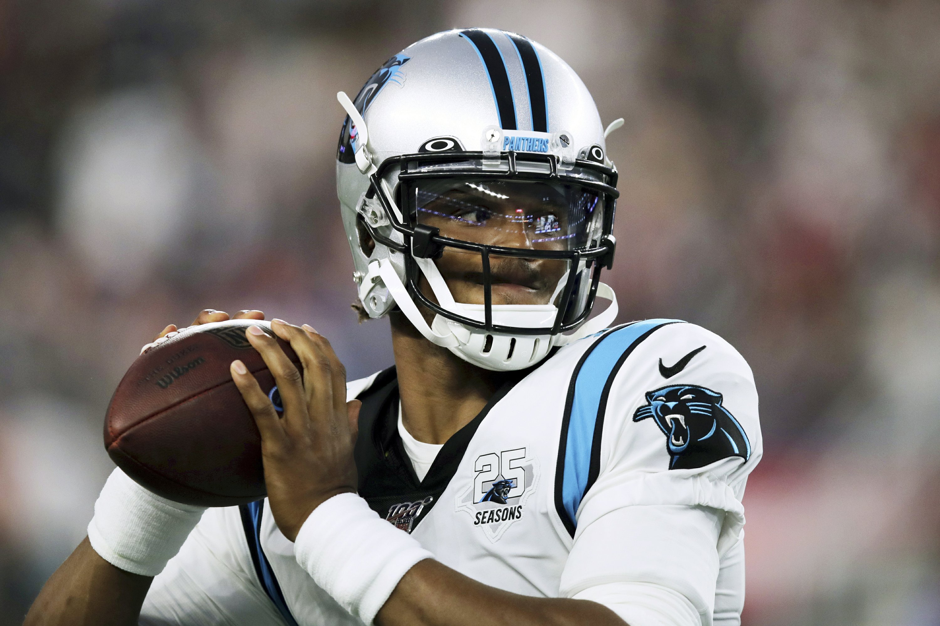 cam newton panthers helmet