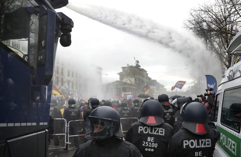 Berlin Police Forcefully Disperse Protest Over Virus Rules