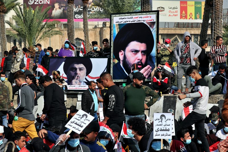 تصريح جديد لمقتدى الصدر باسم وهمي ويهدد الكاظمي وارتفاع القتلى والجرحى الى 95 بجرة إذن تصريح جديد لمقتدى الصدر باسم وهمي ويهدد الكاظمي وارتفاع القتلى والجرحى الى 95 بجرة إذن