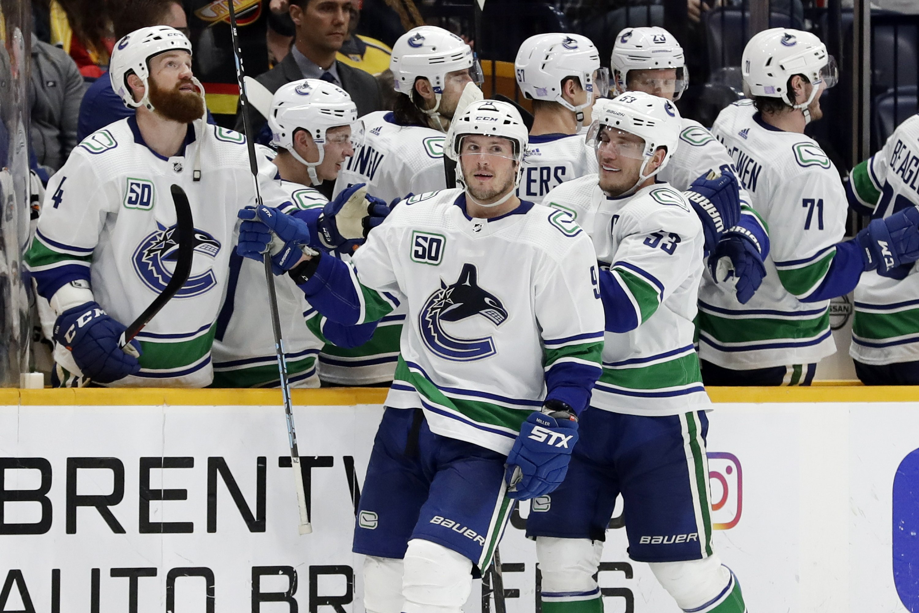 Canucks score 5 powerplay goals, beat Predators 63 AP News