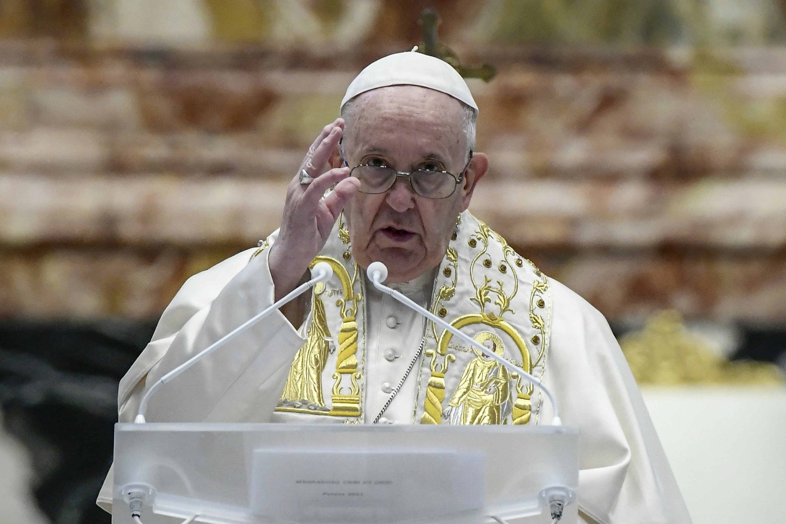 In the speech of Easter, pope calls wars in pandemic ‘scandalous’