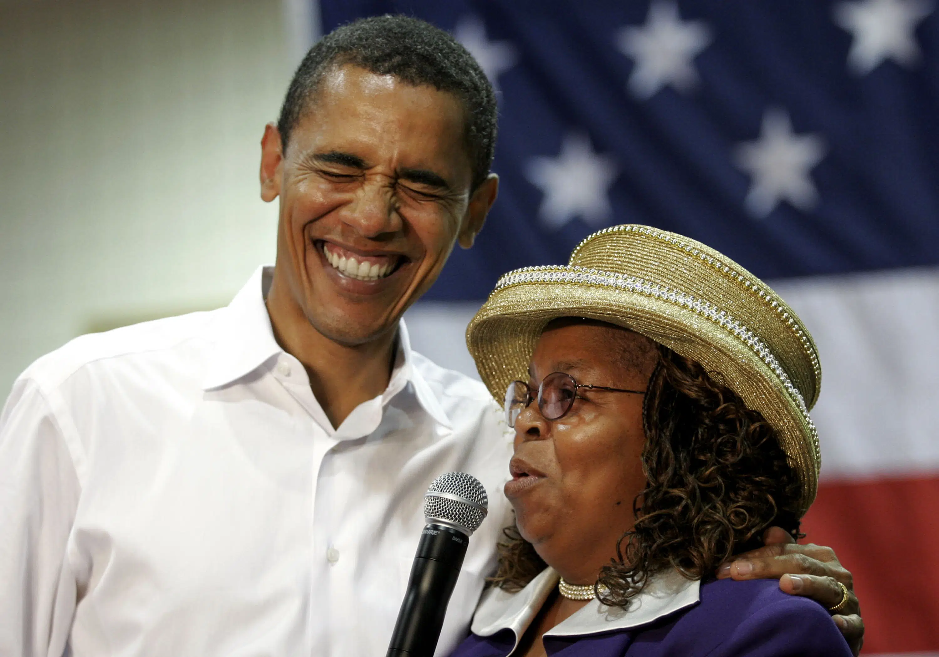 Obama praises woman behind ‘Fired up’ chant as she retires