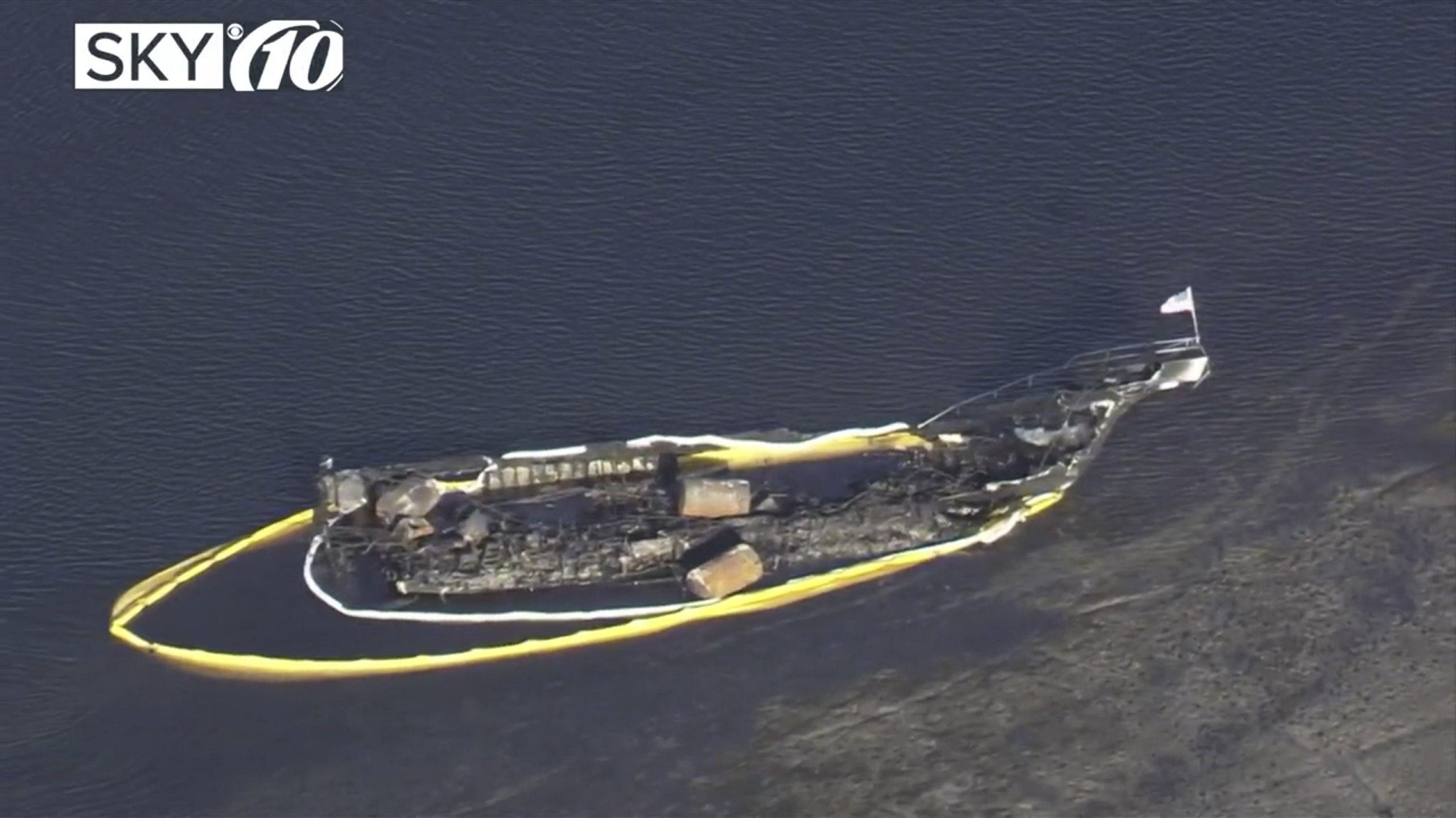 casino boat on fire