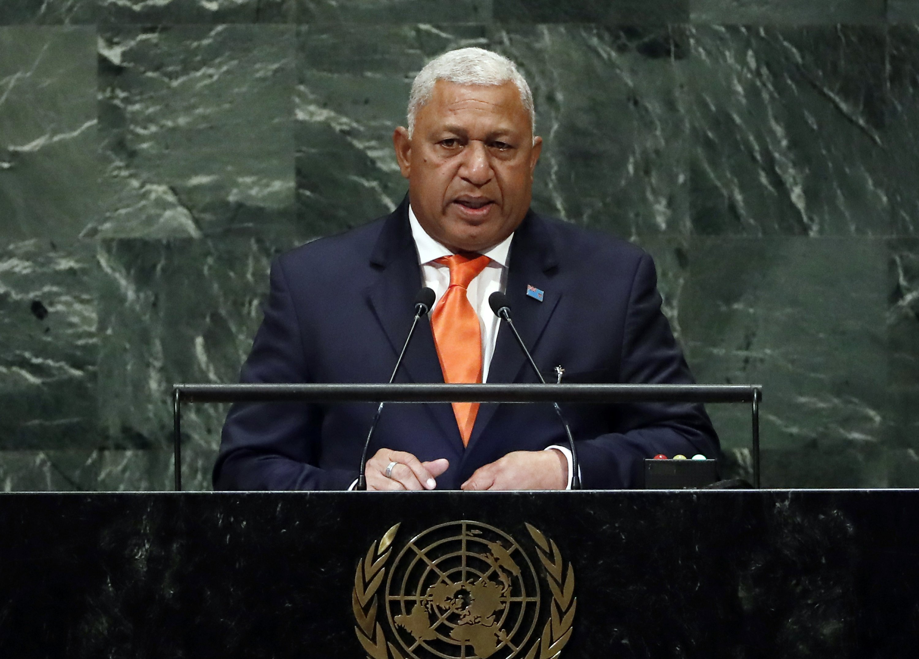 Fiji's leader of 12 years headed for convincing election win AP News