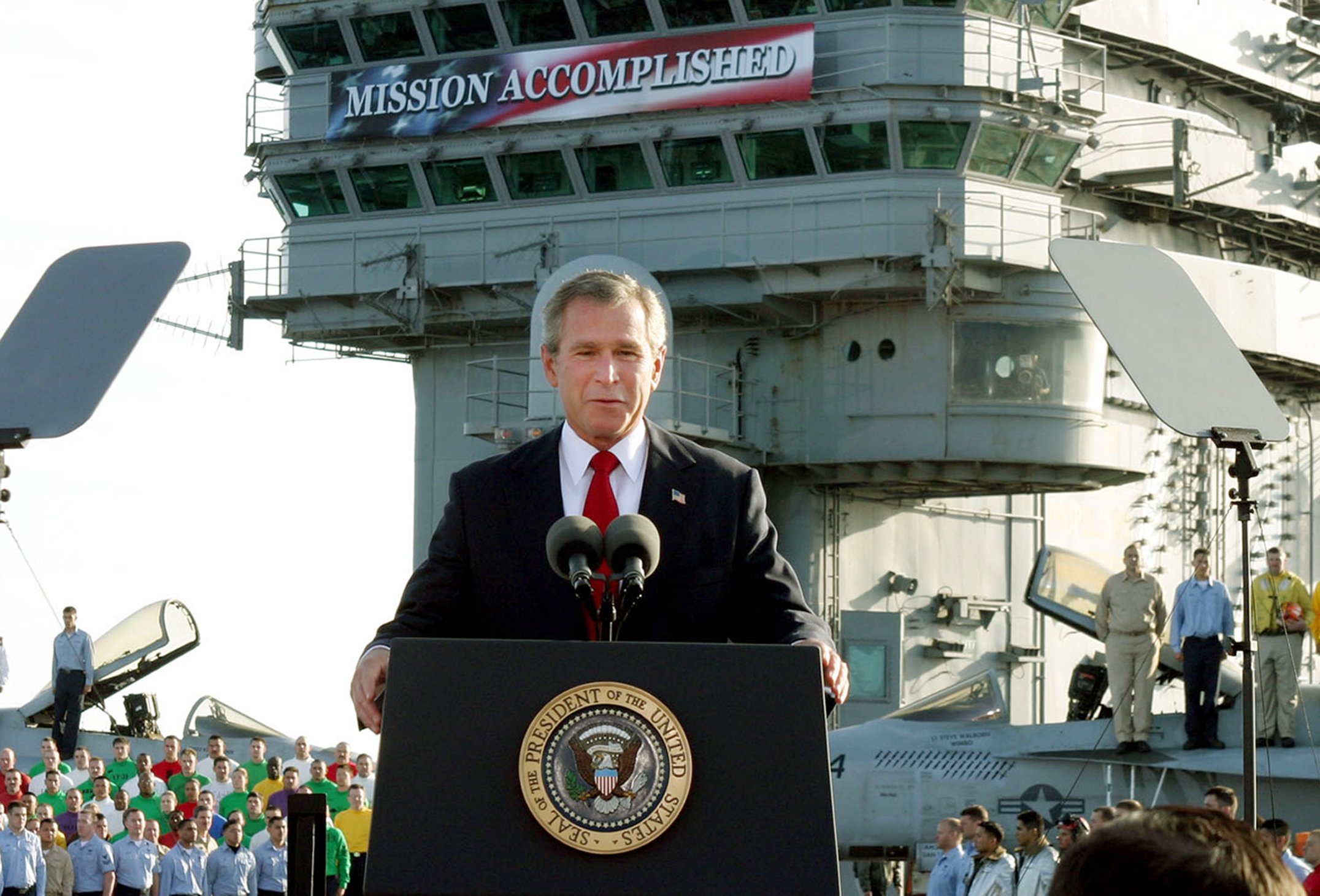 Bush mission accomplished gif