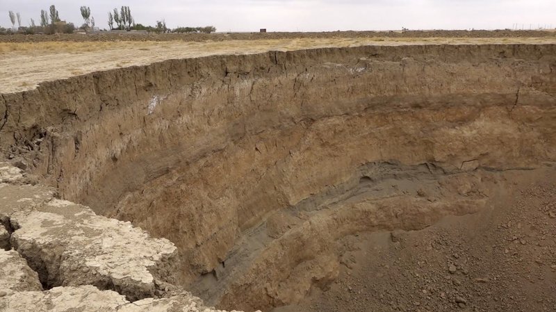 In Iran Parched Lands Hollowed By Water Pumping Now Sinking