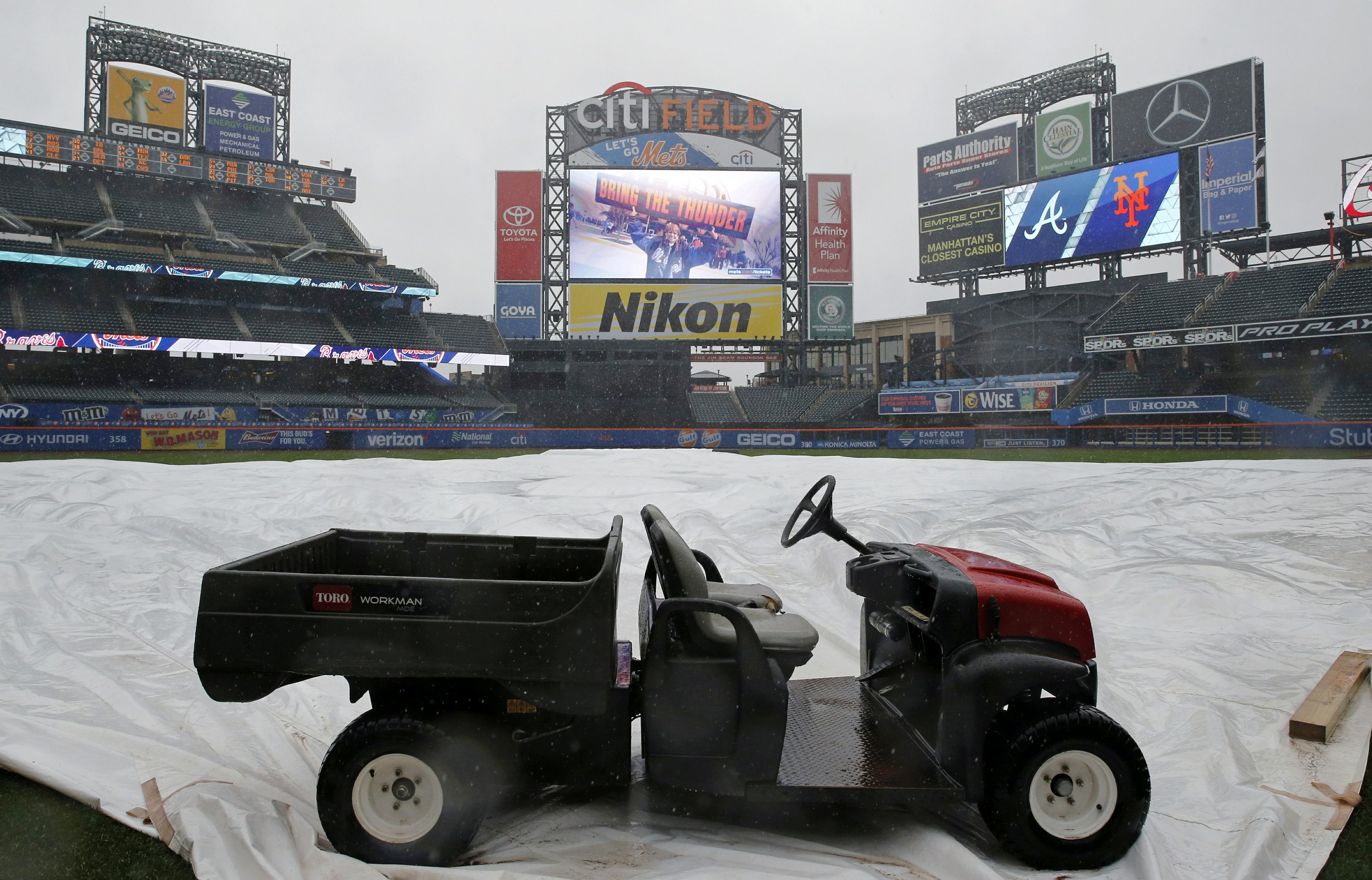 BravesMets rained out; September doubleheader scheduled AP News
