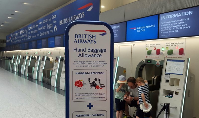 british airways check in baggage cost