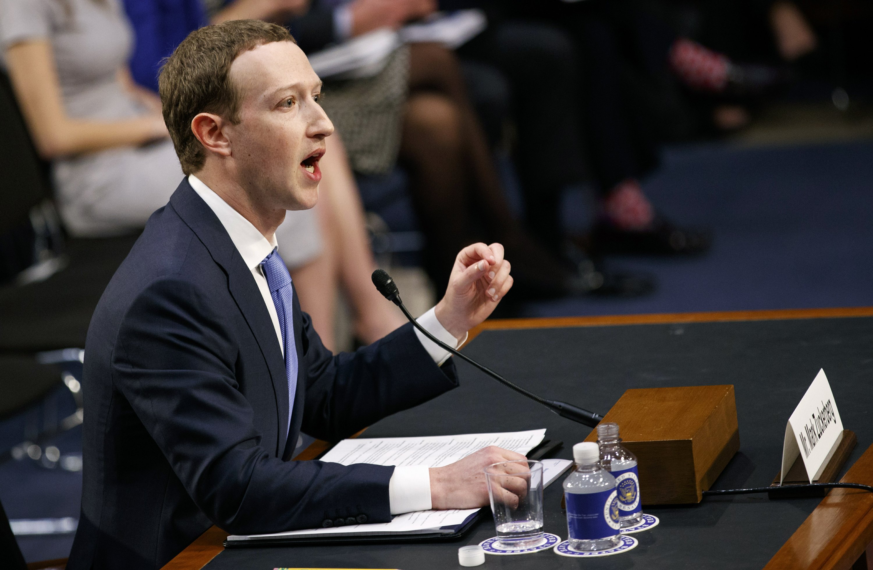 The Latest: Zuckerberg ends Day 2 of grilling by Congress
