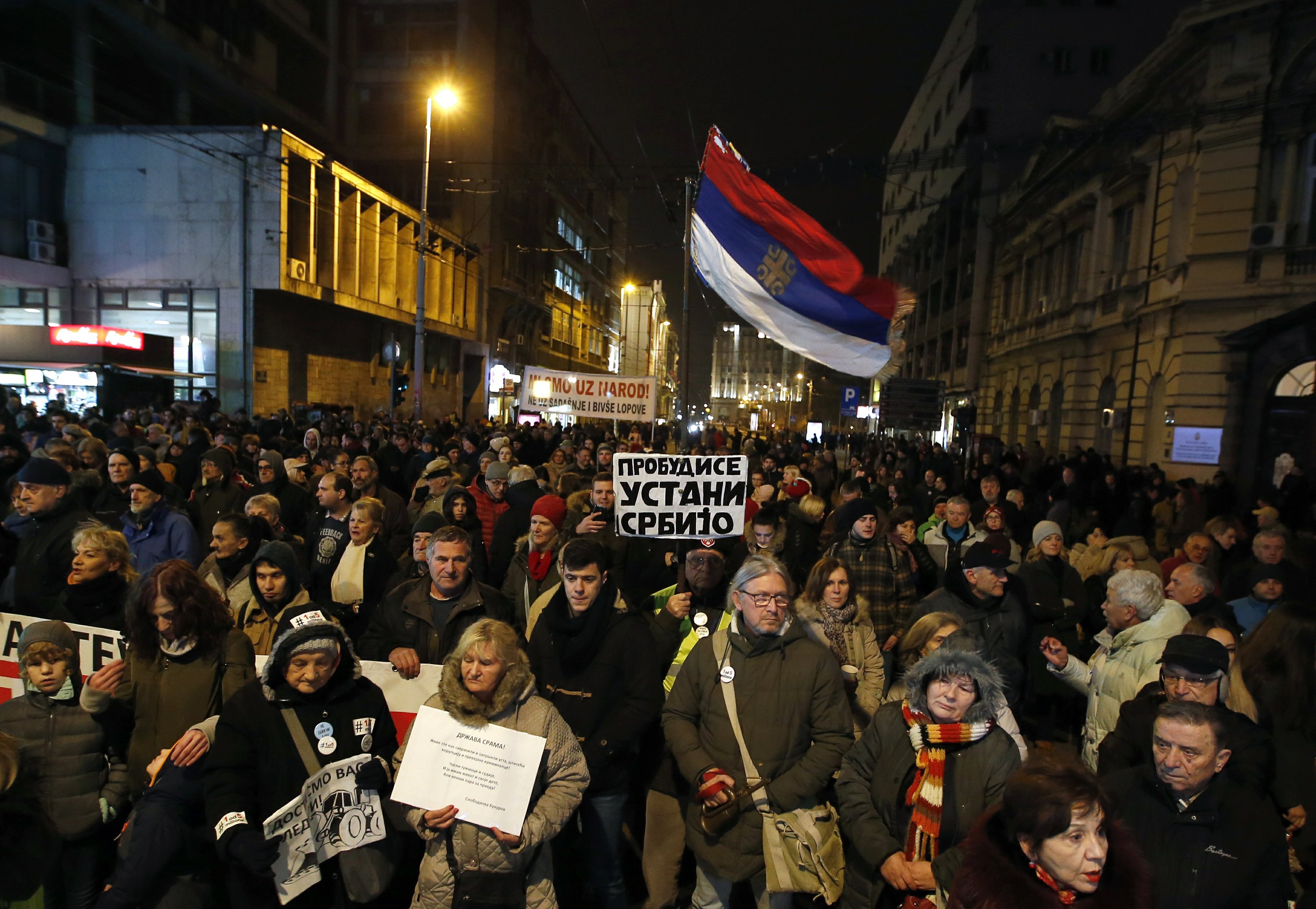 Belgrade protests for 7th week against Serbian leader AP News