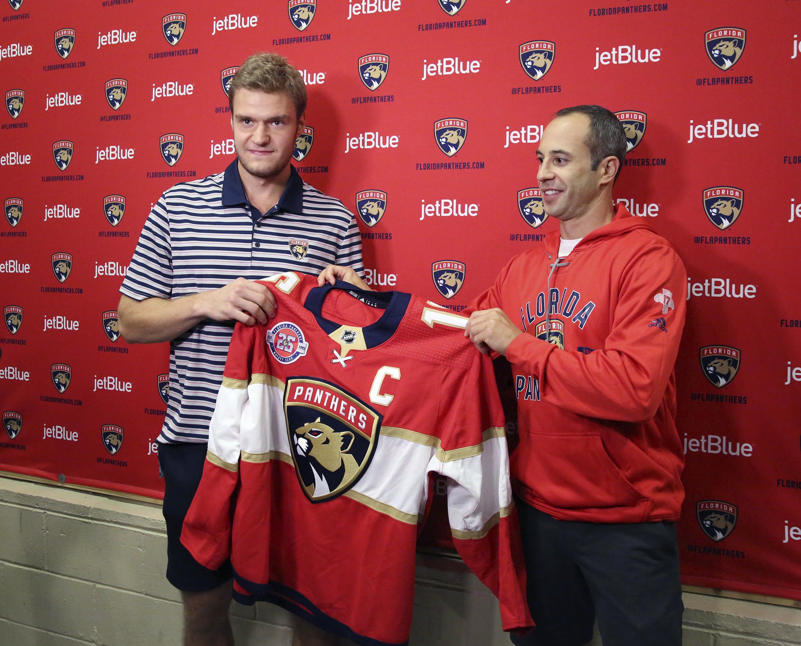 barkov captain jersey