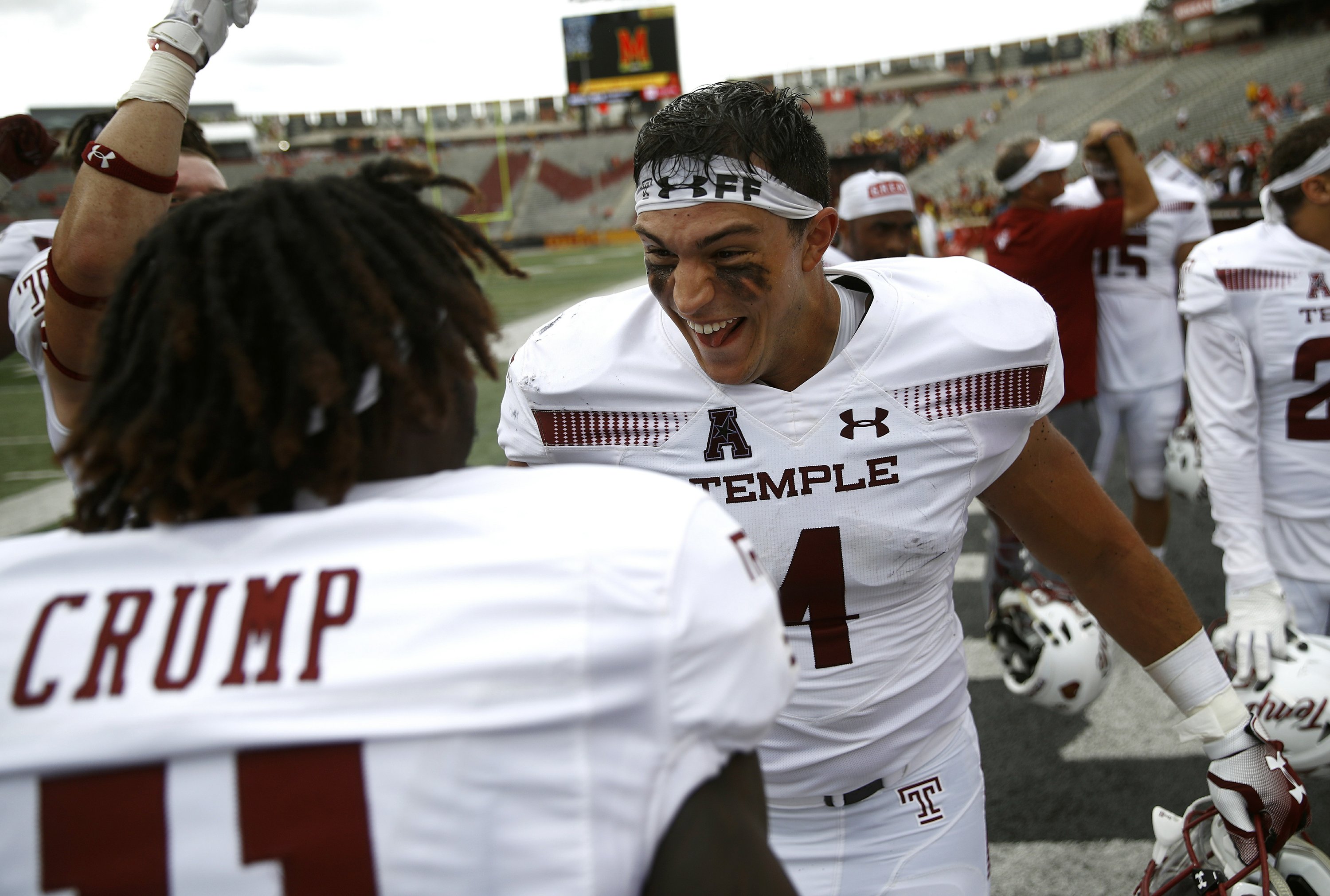 Temple rolls to 35-14 upset of previously unbeaten Maryland | AP News