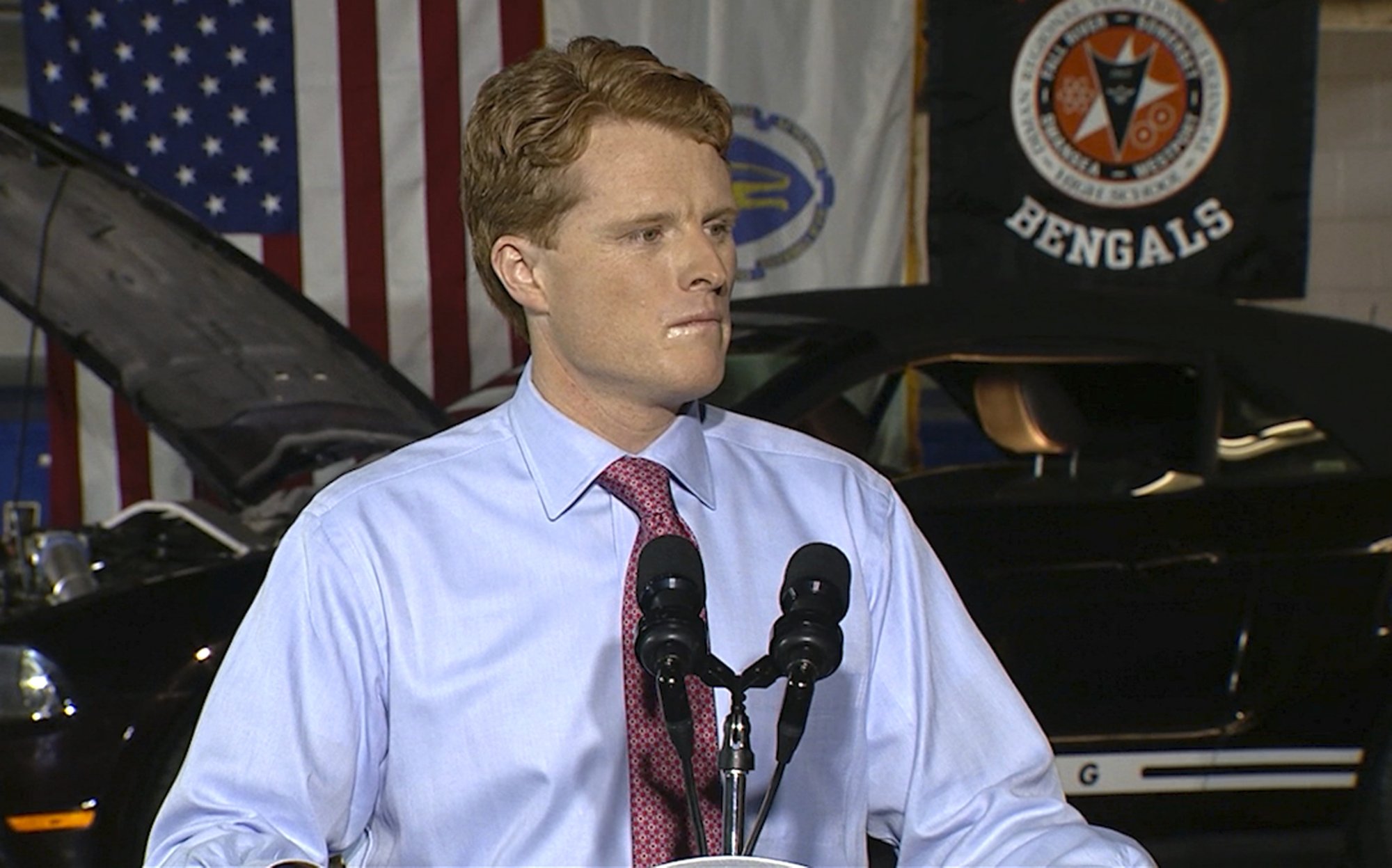 No, that wasn't drool on his lips, Rep. Joe Kennedy says