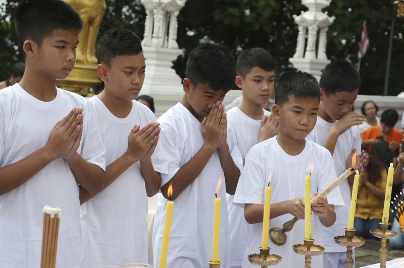 Image result for Rescued Thailand Kids now at Buddhist Monastery for Mental peace