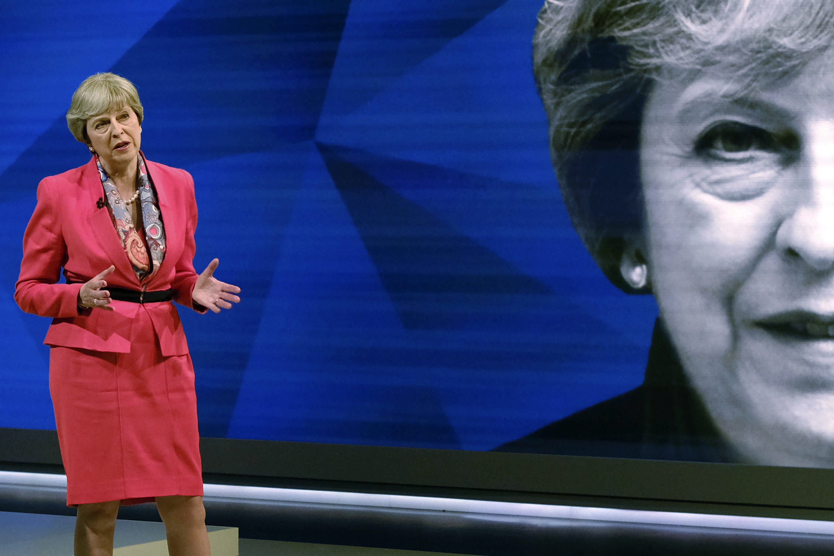 Theresa May, Jeremy Corbyn face tough questions on live TV | AP News Theresa May, Jeremy Corbyn face tough questions on live TV | AP News