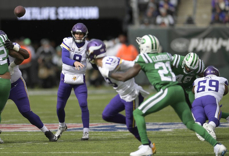 Cousins Murray Lift Vikings Past Darnold Jets 37 17