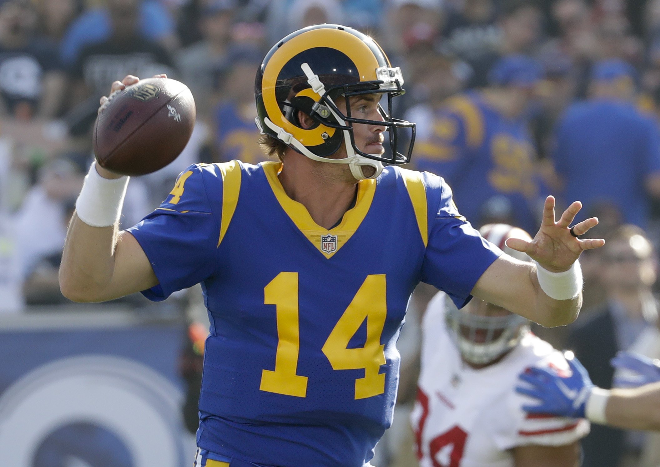 rams blue and yellow jersey