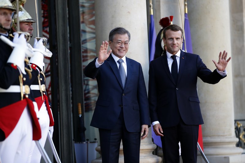 South Korean President Meets Macron On State Visit To France