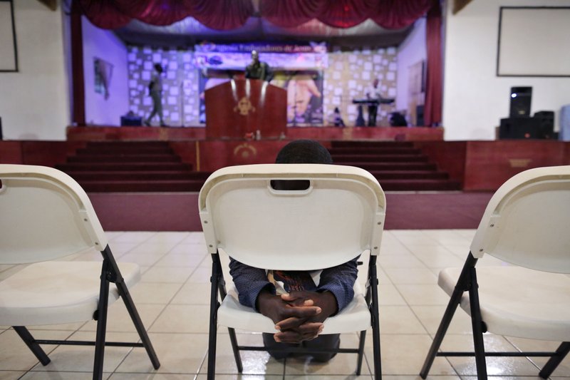 Jeccene Thimote at The Ambassadors of Jesus Church, Photo: Gregory Bull/AP