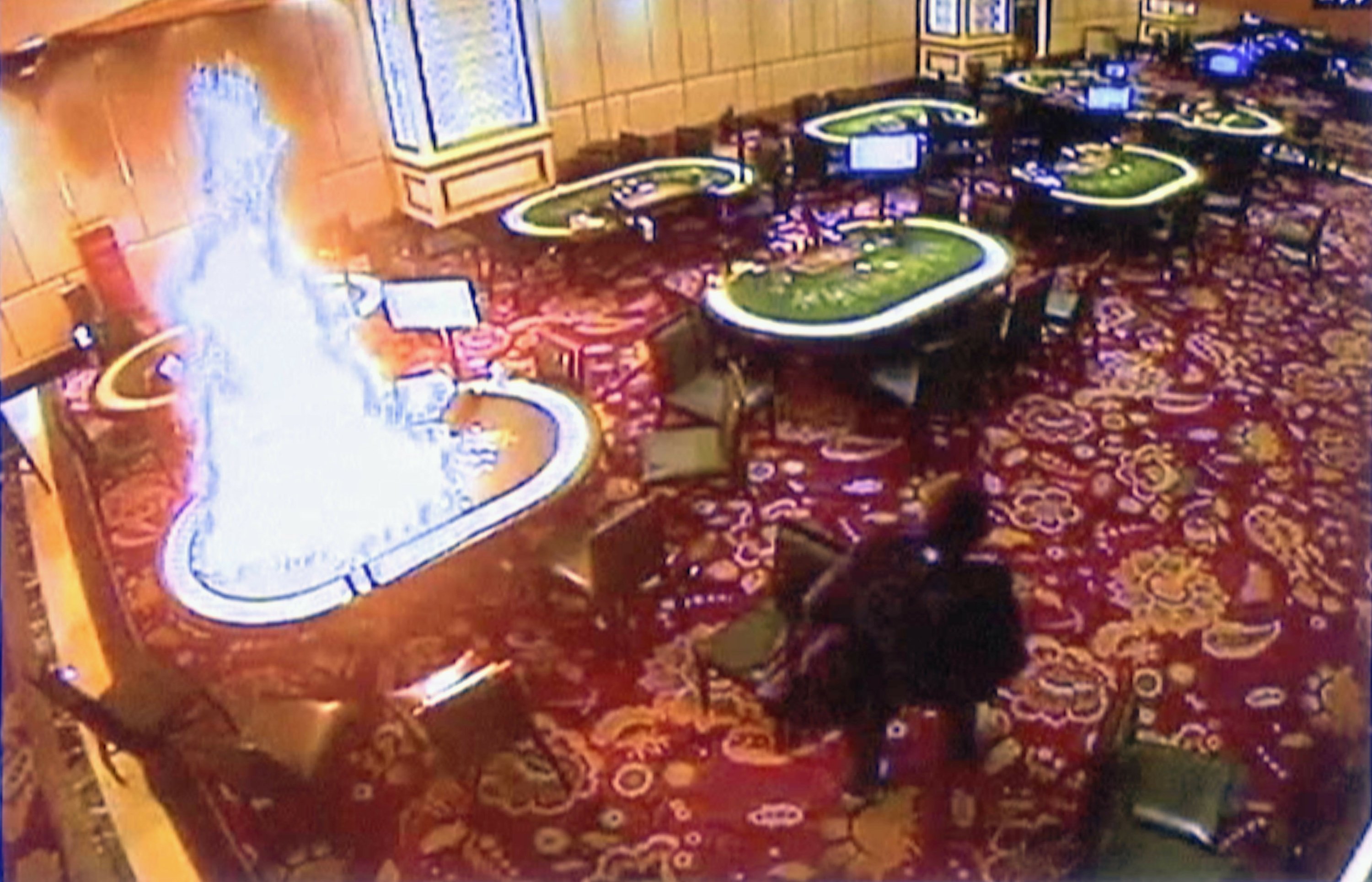 Security video shows methodical gunman in casino attack