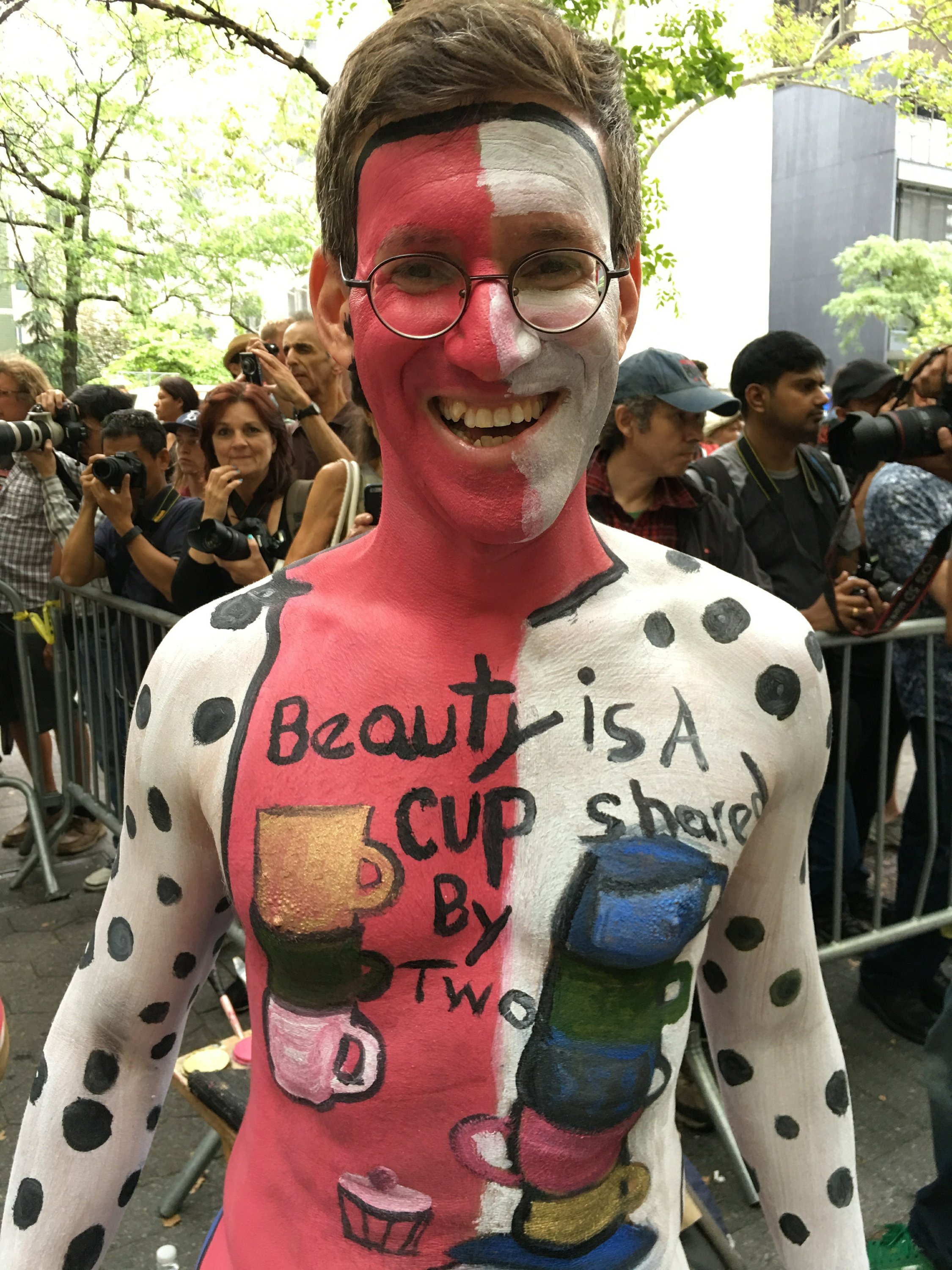 Nude models artists' canvases on NYC Bodypainting Day AP News