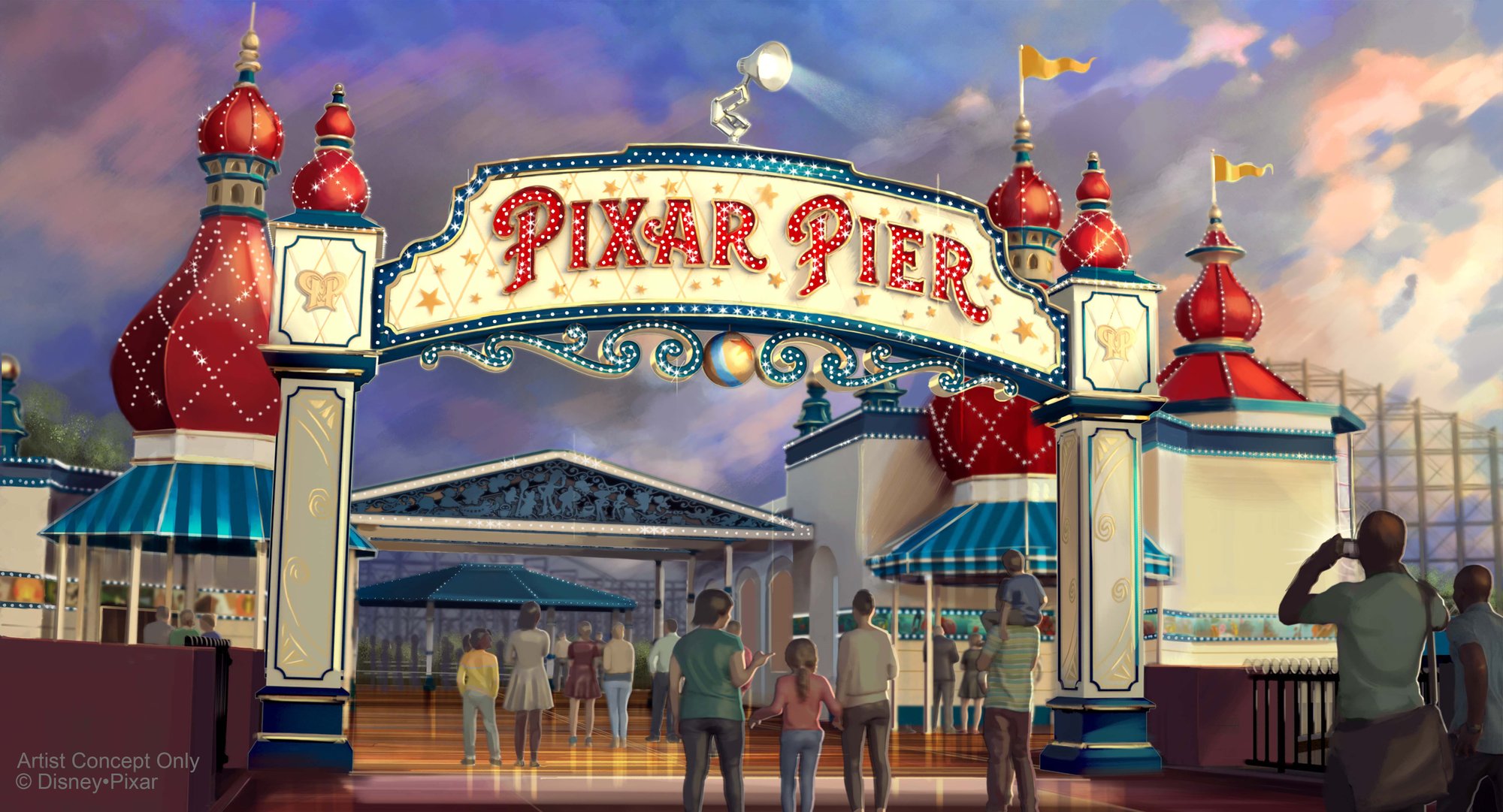 What S New At Theme Parks Wonder Woman Coaster Pixar Pier - ap park roblox